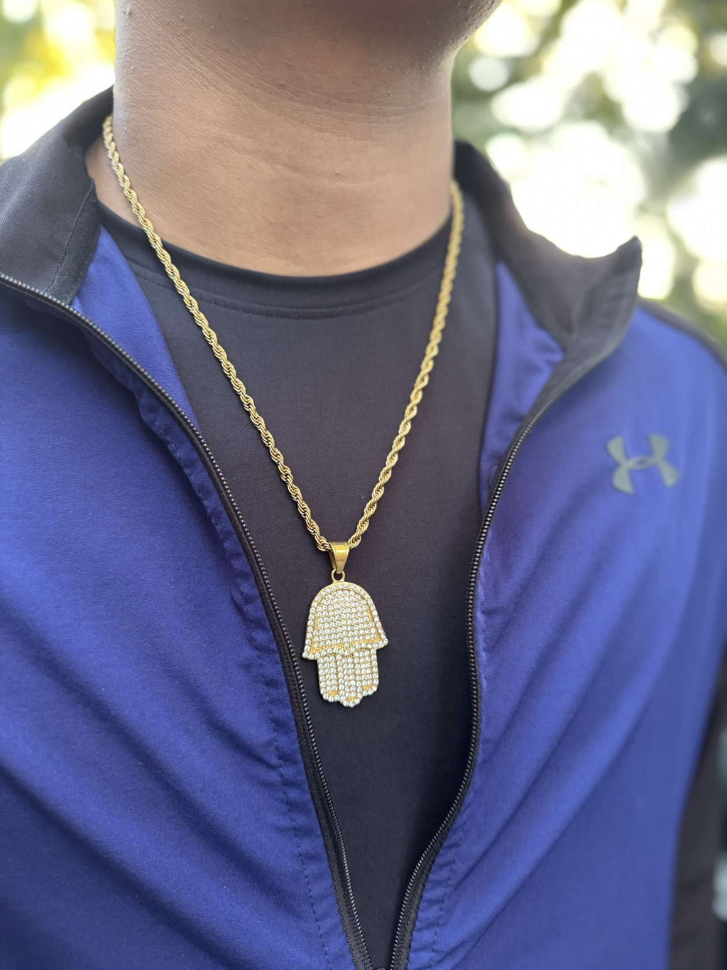 HAMSA HAND CHAIN - GOLD