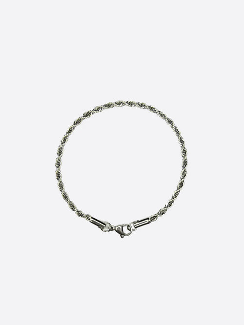 CLEAN ROPE BRACELET - 3MM SILVER