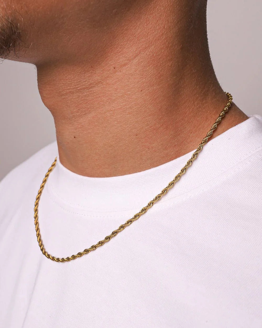 CLEAN ROPE CHAIN - 3MM GOLD