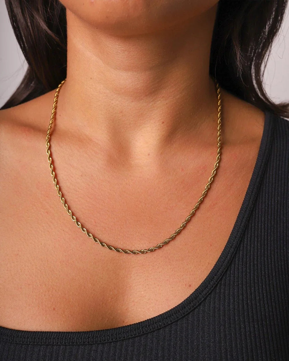 CLEAN ROPE CHAIN - 3MM GOLD
